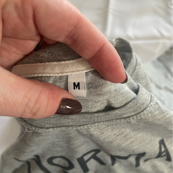 Womens Normal People Scare Me Graphic Tshirt Tee Short Sleeve Size Medium Gray - Picture 3 of 4